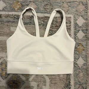 SET Active Sports Bra Size S Cream